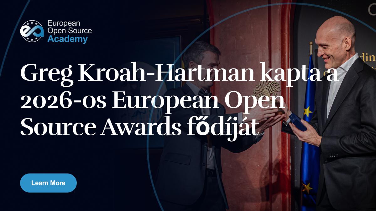Greg Kroah-Hartman kapta a 2026-os European Open Source Awards fődíját