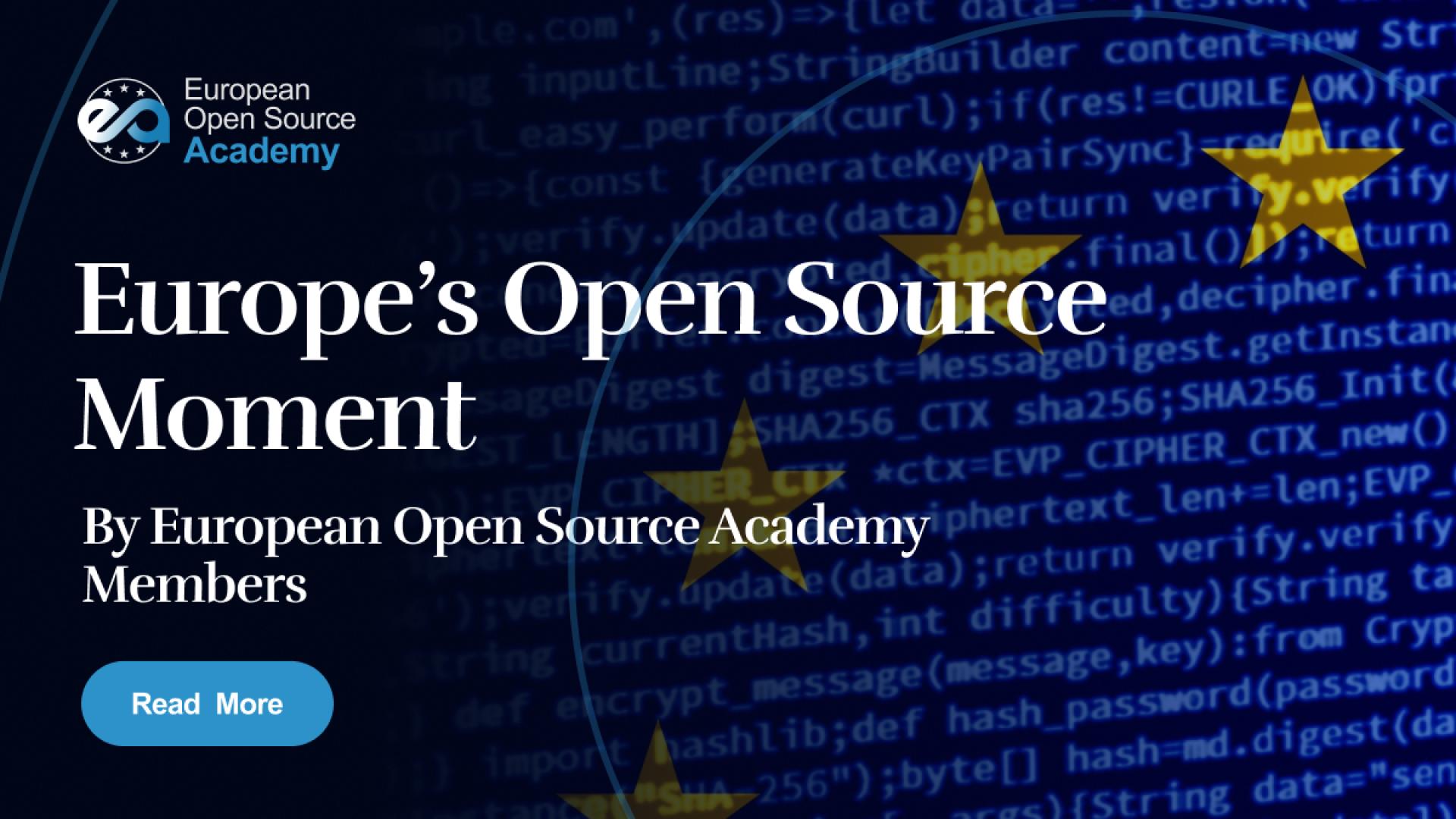 Europe’s Open Source Moment