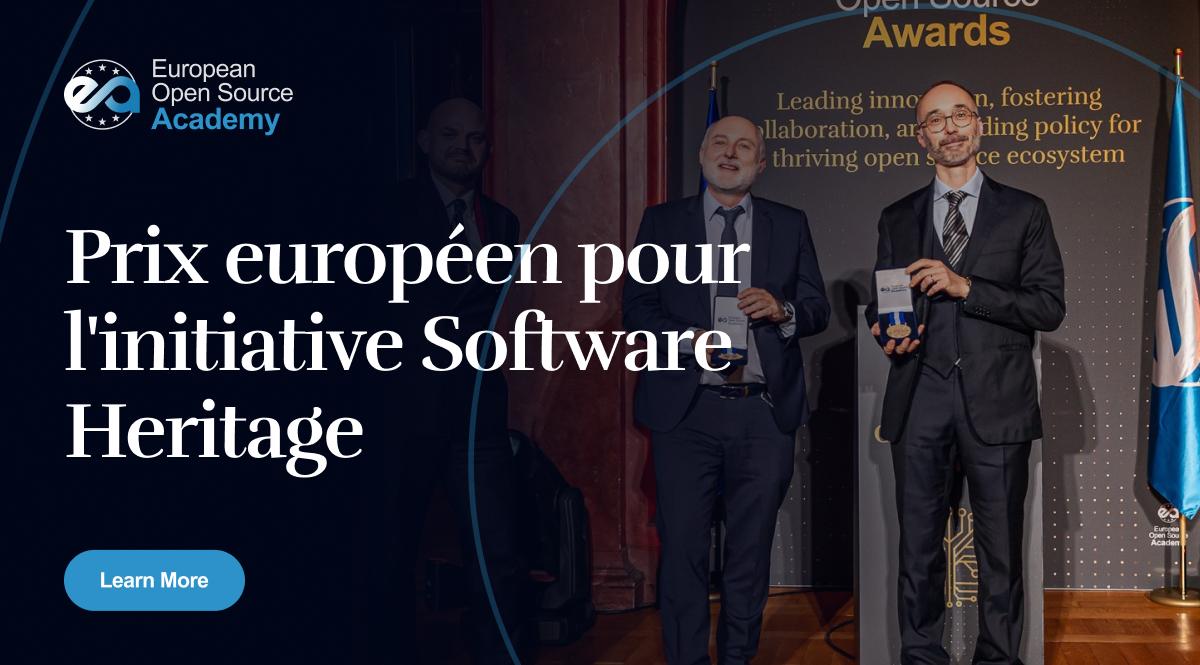Prix européen pour l'initiative Software Heritage