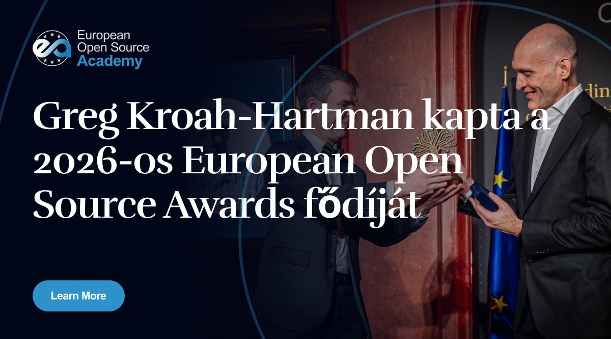 Greg Kroah-Hartman kapta a 2026-os European Open Source Awards fődíját